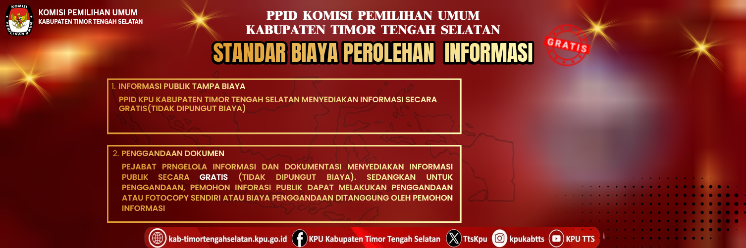 Standar Biaya Perolehan Informasi